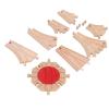 Chiyyak Diverse Set of Wooden Train Tracks for Kids, DIY Educational Expansion Pack with Beech Wood Material (Package C) view 4