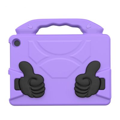 Cuifati Shockproof Kids Case for Fire HD 10 & 10 Plus, Lightweight EVA Protective Cover with Rotatable Handle Stand & Screen Protector, Tablet Holder for (Light Purple)