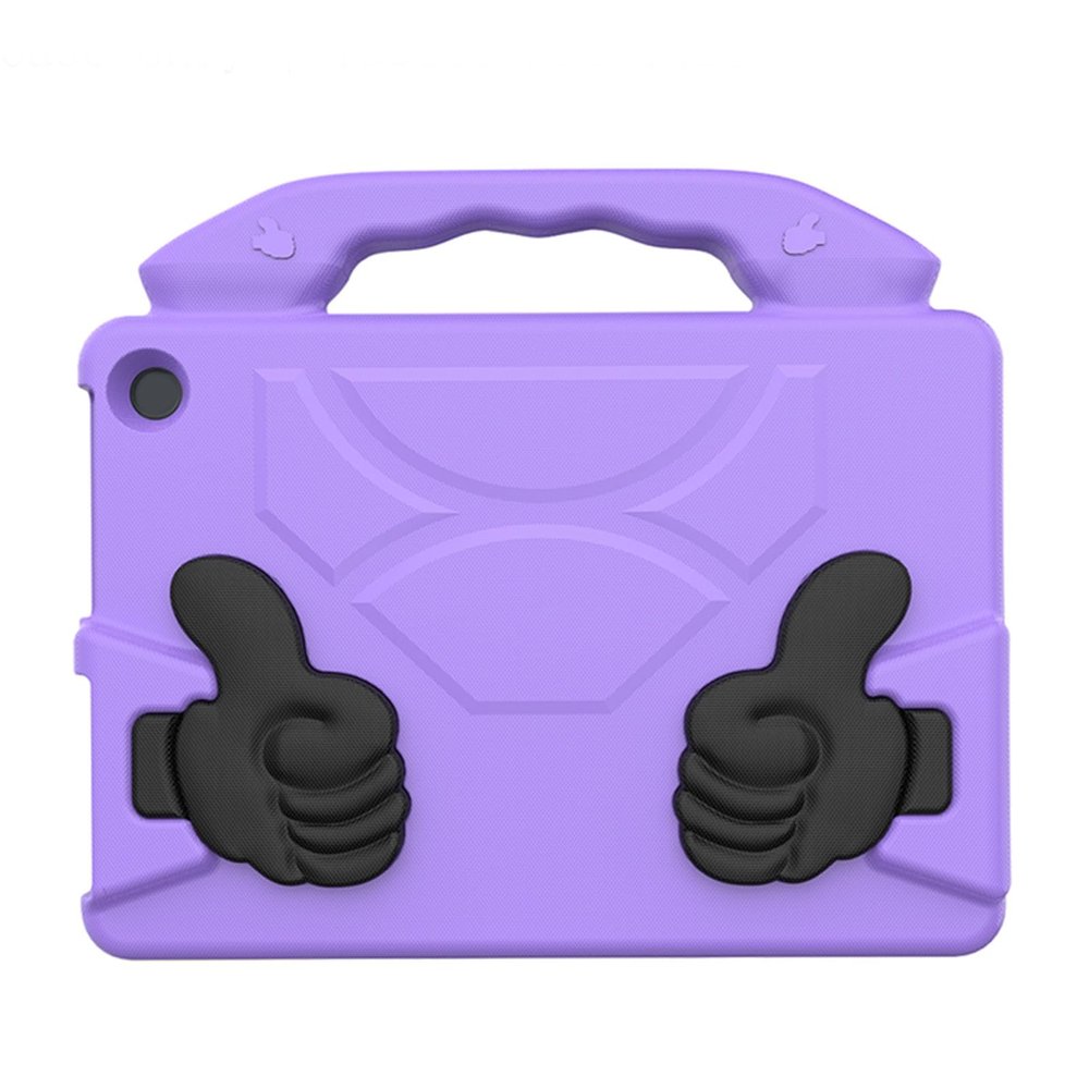 Cuifati Shockproof Kids Case for Fire HD 10 & 10 Plus, Lightweight EVA Protective Cover with Rotatable Handle Stand & Screen Protector, Tablet Holder for (Light Purple)