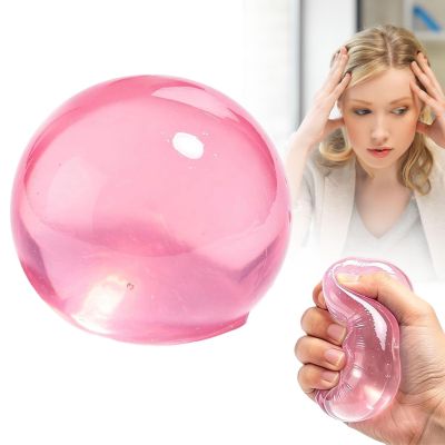 Coconut Oil Stress Ball, 2026 New Coconut Oil Squishy,Shapeable No Rebound Work Relaxation Desk Decor Stress Relief Ball,Portable Desk Anxiety Ornament(Pink-02)