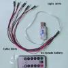 SGSLT Dollhouse Miniature LED Lights with Remote Control, USB Powered, Multicolor, 9 Piece Set view 3