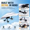 Rc Paper Airplane Kit with Gyro Stabilizer, DIY Electric Remote Control Plane with Dual Propellers, Paper Airplane Motor Kit, Foldable Lightweight Glider STEM Toy for Outdoor Beginner Hobby Flyers view 3