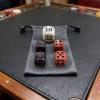 22mm Doubling Cube 4Pcs 16mm Dice + Marbleized Resin Backgammon Pearl Dice Set with Storage Bag Gaming Accessories for Backgammon Lovers view 2