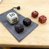 22mm Doubling Cube 4Pcs 16mm Dice + Marbleized Resin Backgammon Pearl Dice Set with Storage Bag Gaming Accessories for Backgammon Lovers view 3