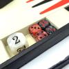 22mm Doubling Cube 4Pcs 16mm Dice + Marbleized Resin Backgammon Pearl Dice Set with Storage Bag Gaming Accessories for Backgammon Lovers view 4