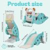 4 in 1 Rocking Horse Kids Slide Rocking Toy for Toddlers | Portable Combination Slide for Children | Convertible Freestanding Slides for Age 1+US Fast Arrival Green view 2
