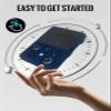 Case for R36MAX2 Retro Handheld Game Console,UHFOUWYU Skin-Friendly Anti-Slip Anti-Dust Shockproof Design,Blue. view 3