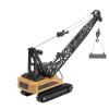 Chiyyak Alloy Engineering Crane Model Arm Lift 360 Degree Rotating Toy for Kids 8 Years and Up ABS Alloy Yellow Brown view 3