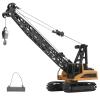 Chiyyak Alloy Engineering Crane Model Arm Lift 360 Degree Rotating Toy for Kids 8 Years and Up ABS Alloy Yellow Brown view 4
