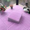 GFAZXDS Plush Foam Carpet, Interlocking Puzzle Mat, 6 Pieces, Floor Mat, Plush Interlocking Carpet Blocks,Purple view 1