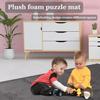 GFAZXDS Plush Foam Carpet, Interlocking Puzzle Mat, 6 Pieces, Floor Mat, Plush Interlocking Carpet Blocks,Purple view 3