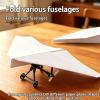 Rc Paper Airplane Kit with Gyro Stabilizer, DIY Electric Remote Control Plane with Dual Propellers, Lightweight Foldable Flying Glider Tool, Micro Fixed Wing Drone for Hobbyists Beginner (1PCS) view 3