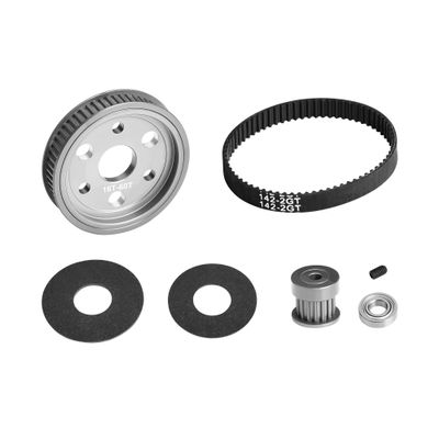JOYSOG RC Belt Drive Transmission Gear Kit for Traxxas 1/10 Slash Mudboss Upgrade Parts