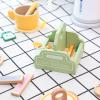 petsola Wooden Tea Party Set Painted Plaything Social Skills view 2