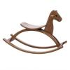 Xgdsnly Wooden Rocking Horse Sturdy Solid Wood Rocking Horse Arched Runners Classic Rocker Toy for Children, Kids, Walnut Wood Color view 1