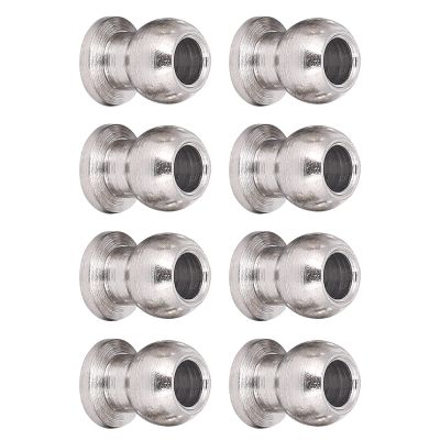 CHICIRIS 8 Pcs 1/10 RC Shock Damper Ball Head, Metal with Replacement Parts for Hpi Hsp Losi Axial Himoto