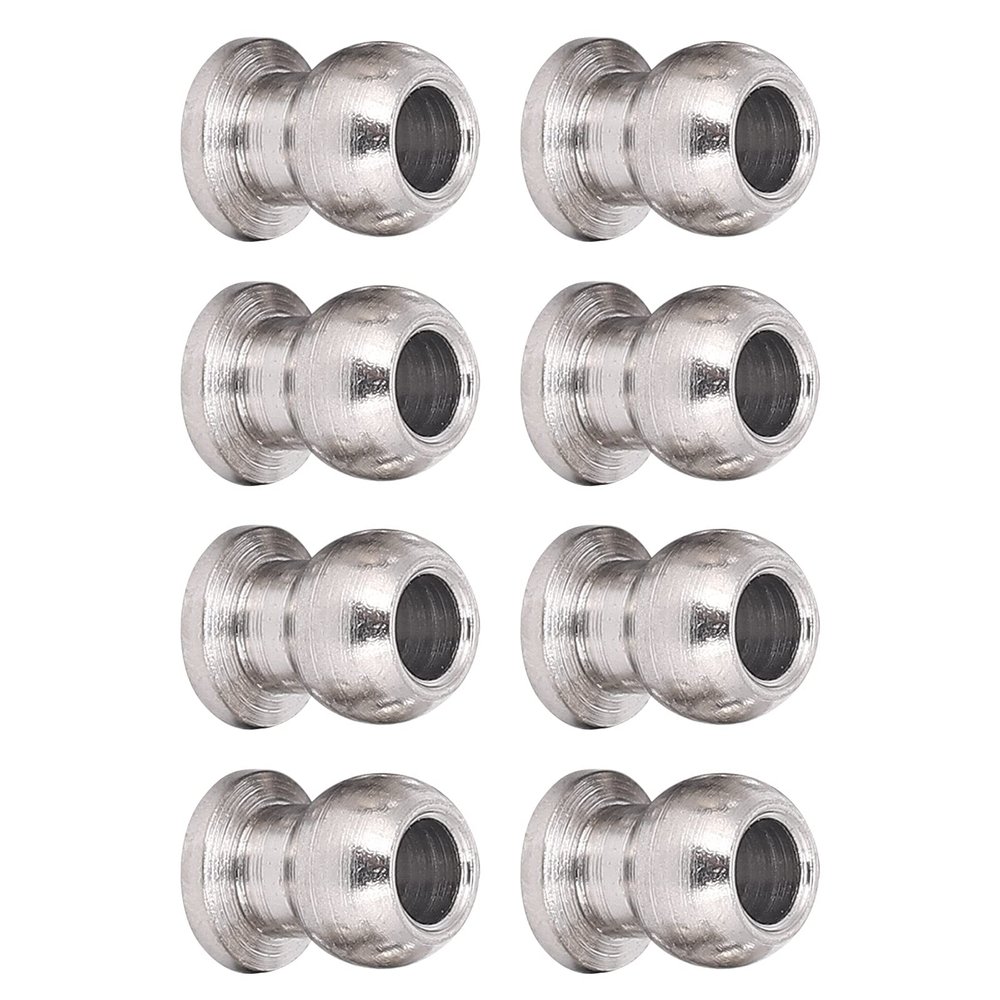 CHICIRIS 8 Pcs 1/10 RC Shock Damper Ball Head, Metal with Replacement Parts for Hpi Hsp Losi Axial Himoto