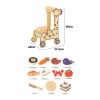 petsola Giraffe Push Pusher Rounded Panels Wooden Infant Pusher Decorative Dot Details Child Toy for Young Children, Infants view 4