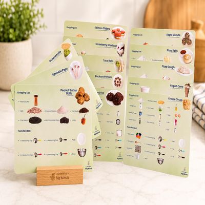 Picture Recipe Cards for Kids & Toddlers | Montessori Visual Recipes