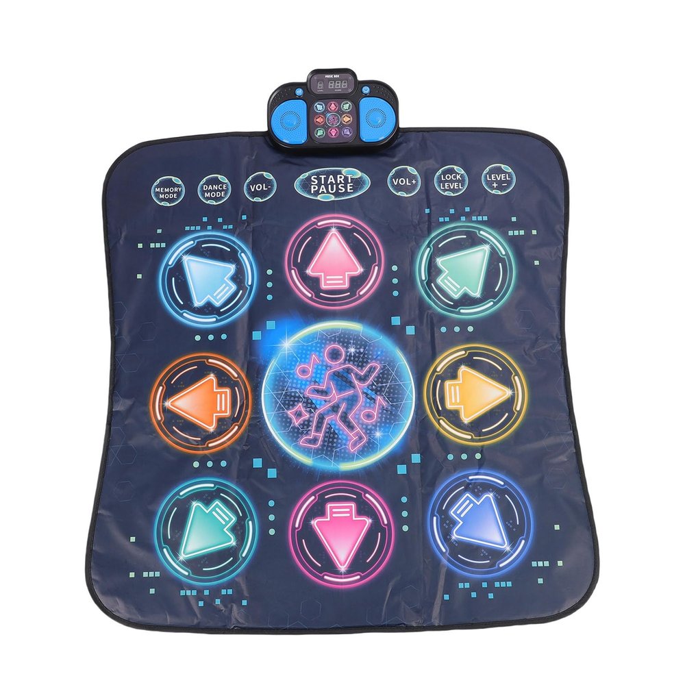 Chiyyak Children's Dance Mat Single Electronic Dance Mat Game Music Toys, Encourages Creativity for Families or Schools, PE Cloth and ABS Material