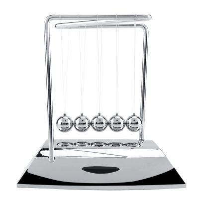 Newton's Cradle Balance Steel Balls, Science Physics Pendulum Toy, Conservation of Momentum and Energy Demonstration Desk Ornament for Office Home Study Decoration