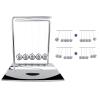Newton's Cradle Balance Steel Balls, Science Physics Pendulum Toy, Conservation of Momentum and Energy Demonstration Desk Ornament for Office Home Study Decoration view 3