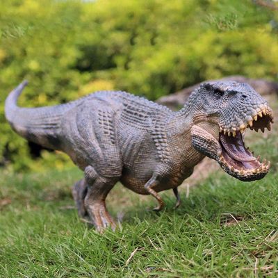 Chiyyak Dinosaur Model, Realistic Tyrannosaurus Action Figures for Kids, High Quality Plastic Static Dinosaur Model for and Display, Suitable for Lovers of (Light Grey)