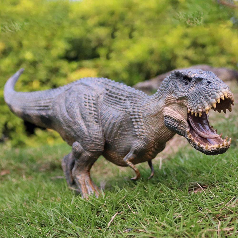 Chiyyak Dinosaur Model, Realistic Tyrannosaurus Action Figures for Kids, High Quality Plastic Static Dinosaur Model for and Display, Suitable for Lovers of (Light Grey)