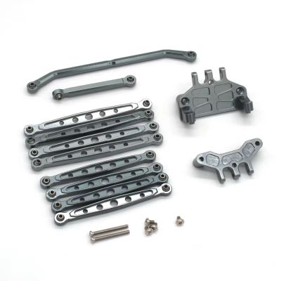Rc Upgrade Spare Parts for MN 128 Accessories MN86S Steering Rod Rod for Seat and 8 Tie Rods Set RC Upgrade Accessories(Gray)