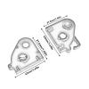 RC Cars Models Compatible with MN for MN128 MN86 G500 for Wrangler 1/12 RC Car Metal Upgrade Medium Wave Box Cover Spare Parts Accessories(Silver) view 2