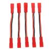 Chiyyak 5 Pack ESC RC Motor Conversion Cable - Durable Adapter for Remote Control Lovers - Plastic and Copper Material - JST Female to JST Female Connector for One view 1