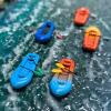 JCRBILW 5 Pieces 1:64 Kayak with Paddles Model Simulated Decor view 4