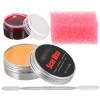 TOVINANNA 4pcs Halloween Wound Wax Blood Set Special Effect Scar Makeup Tools with Fake Blood Gel and Sponge for Stage Performance and Haunted House, 60g view 1