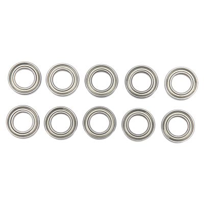 Premium RC Ball Bearings Kit High Performance Steel Shielded Ball Bearings for ZD Racing 1/10 1/8 Remote Control Cars 10PCS Silver