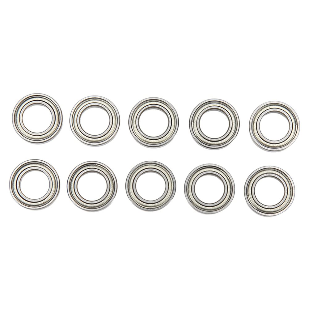Premium RC Ball Bearings Kit High Performance Steel Shielded Ball Bearings for ZD Racing 1/10 1/8 Remote Control Cars 10PCS Silver