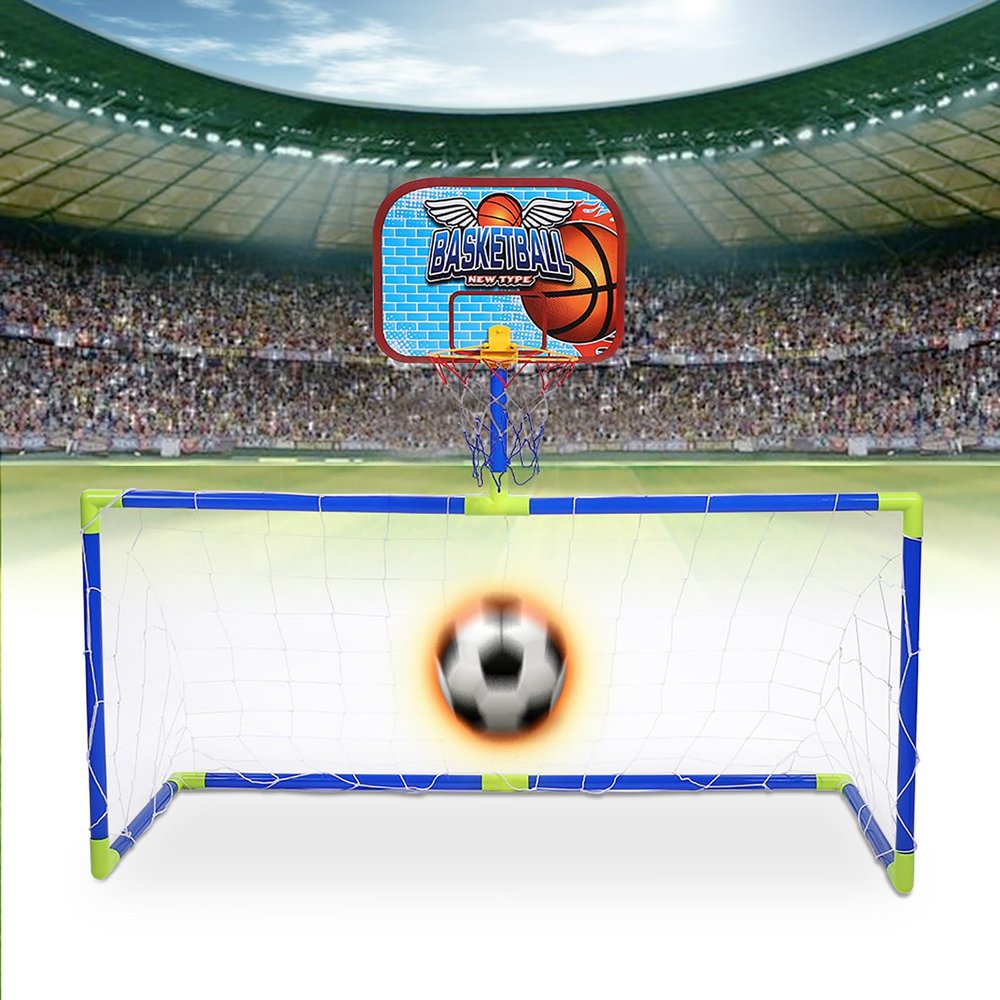 Chiyyak Detachable Net Basketball Soccer Back Board Guard Gear for Kids
