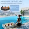 Swimming Pool Floating Tray Table,Water Surface Floating Disc,Multifunction Floating Breakfast Tray,Floating Food Plate for Outdoor Party view 3