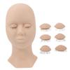 ROPCVAX Mannequin Head for Eyelash Extension Practice Realistic Texture Easy to Move Multi Makeup Facial Massage view 1