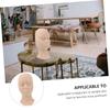 ROPCVAX Mannequin Head for Eyelash Extension Practice Realistic Texture Easy to Move Multi Makeup Facial Massage view 2