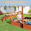 Outdoor sandpits with Adjustable awnings and Canopies, Suitable for Garden backyards; Foldable sandpits with awnings, Suitable for Toddlers to Play in. view 2