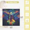 Sletend Colorful Flying Bald Eagle Baby Msulin Washcloths Newborn Face Towel Baby Muslin Burp Cloths 5 Pack Soft Absorbent Natural Cotton Wash Towel 11.8"X11.8", Shower Gift and Essential view 2