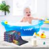 Sletend Colorful Flying Bald Eagle Baby Msulin Washcloths Newborn Face Towel Baby Muslin Burp Cloths 5 Pack Soft Absorbent Natural Cotton Wash Towel 11.8"X11.8", Shower Gift and Essential view 3