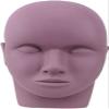 ROPCVAX Rubber Massage Eyelash Mannequin Head Extension Cosmetology Doll Face for Makeup Practice Model(B) view 1