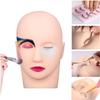 ROPCVAX Rubber Massage Eyelash Mannequin Head Extension Cosmetology Doll Face for Makeup Practice Model(B) view 3