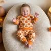 Merqwadd Baby Boy Halloween Outfit Little Pumpkin Sweatshirt Pants Set (Orange, 6-12 Months) view 3