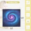 Sletend Universe Nebula Galaxy Baby Msulin Washcloths Newborn Face Towel Baby Muslin Burp Cloths 5 Pack Soft Absorbent Natural Cotton Wash Towel 11.8"X11.8", Shower Gift and Essential view 2