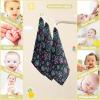 Sletend Newborn Face Towel Bright Pentagrams Baby Washcloths 11.8"X11.8" Soft Cotton Infants Girls Boys Muslin Burp Cloths 3 Pack view 4