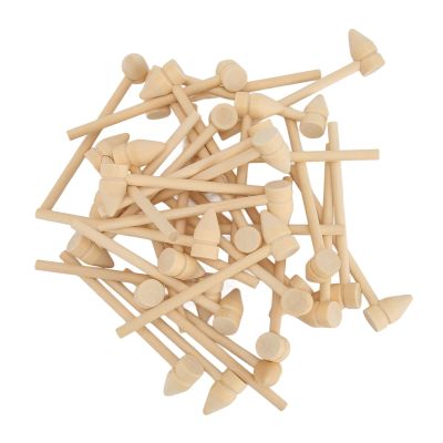 Chiyyak Mini Birch Wood Hammer Set, 35 Pieces Chocolate Cracking Craft Kit Kids Toy