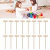 Chiyyak Mini Wooden Hammer Set for Kids Toys, 30 Pieces Wooden Mallet for Crushing Chocolate view 2