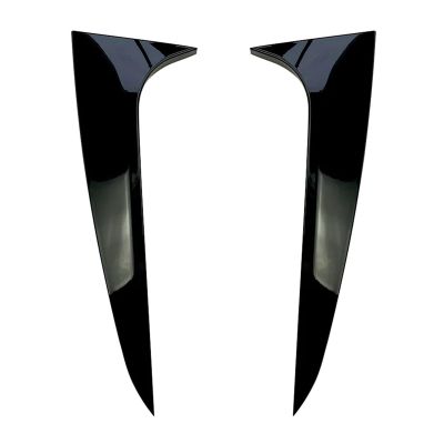 HRLWNFUEC Compatible with BMW X3 F25 2011 2012 2013 2014 2015 2016 2017 Car Rear Window Side Splitter Spoiler Wing Gloss Black